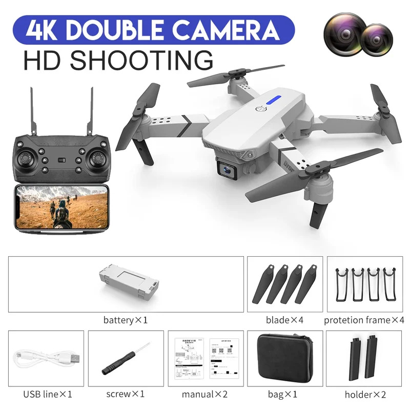 E88 ProIntelligent Folding Dro - Drone Aerial Photography recension och pris